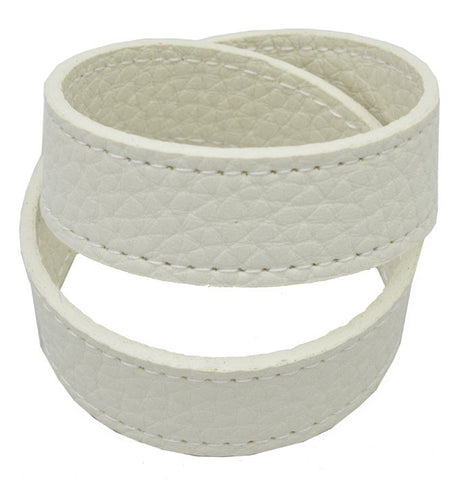 Debra Shepard Vegan Wrap Bracelet - White