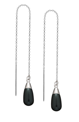 Debra Shepard Swarovski Tahitian Black Pearl Earrings