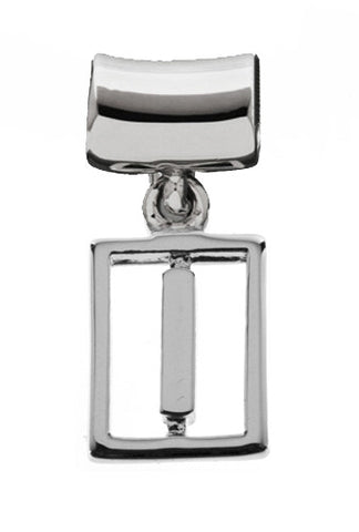 Monogram Silver Charms Letter I