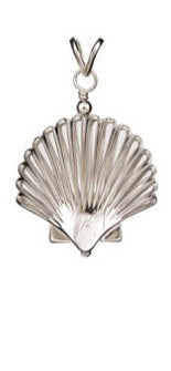 Scallop Shell Silver Pendant