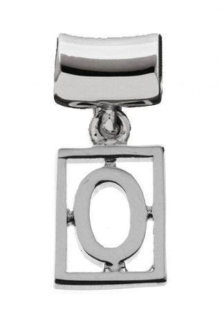 Monogram Silver Charms Letter O