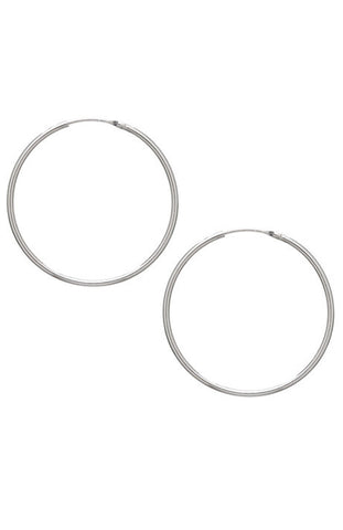 Sterling Silver Hoop Earrings - 2