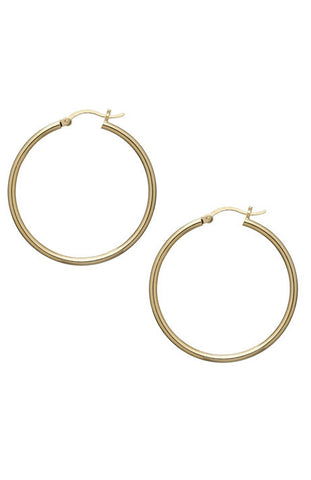 Debra Shepard Gold Hoop Earrings - 1.5